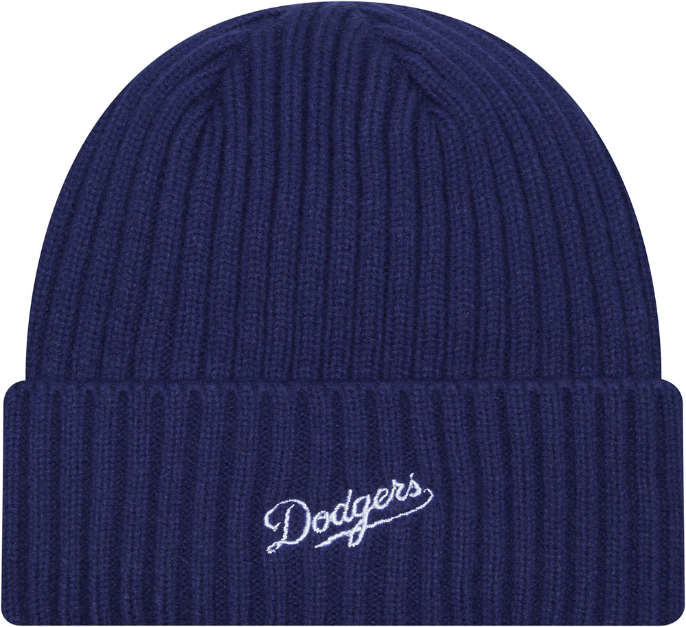 New Era Dodgers Knitted Evergreen Hat  - Men's
