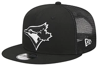 New Era Mens Toronto Blue Jays New Era Blue Jays 9Fifty Trucker Cap - Mens Black/White