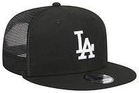 New Era Mens Los Angeles Dodgers New Era Dodgers 9Fifty Trucker Cap - Mens Black/White