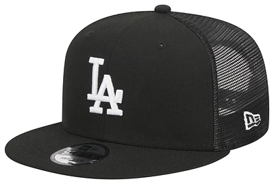 New Era Mens Los Angeles Dodgers New Era Dodgers 9Fifty Trucker Cap - Mens Black/White