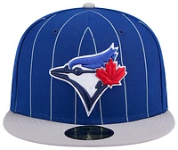 New Era Mens Toronto Blue Jays New Era Blue Jays 59Fifty Throwback Fitted Cap - Mens Blue/Grey Size 7