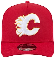 New Era Mens Calgary Flames New Era Flames 9Fifty A-Frame Cap - Mens White/Red