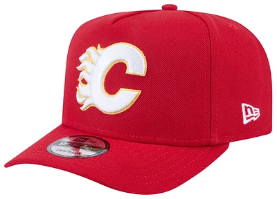 New Era Mens Calgary Flames New Era Flames 9Fifty A-Frame Cap - Mens White/Red