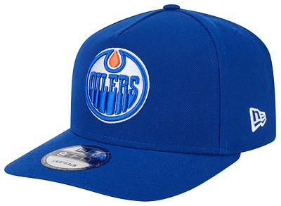 New Era Mens Edmonton Oilers New Era Oilers 9Fifty A-Frame Cap - Mens Blue/White