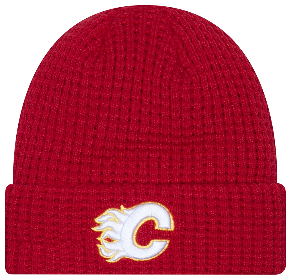 New Era Mens Calgary Flames New Era Flames WFL Knit - Mens Red/White