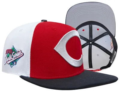 Cincinnati Reds Pro Standard Washed Neon Snapback Hat - Gray