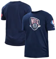 New Era Mens New Era Nets 2021-22 City Edition Brushed Jersey - Mens Navy Size S