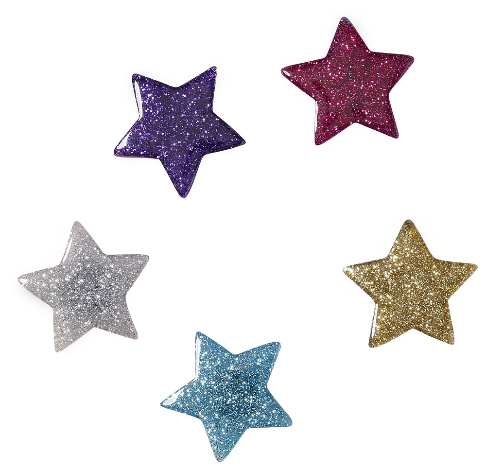 Crocs Breloques Icon Glitter Stars (paquet de 5) - Pour femmes