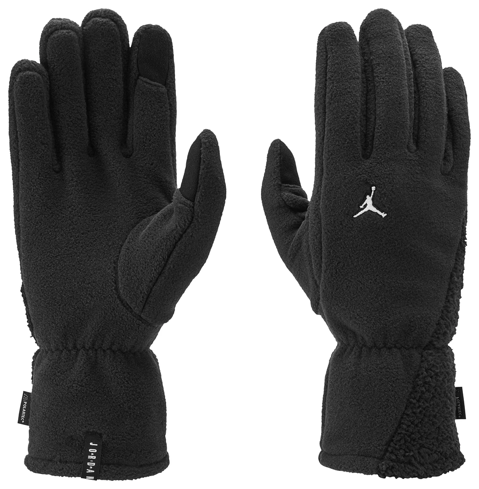 Jordan Mens Jordan Fleece Gloves - Mens Black/White