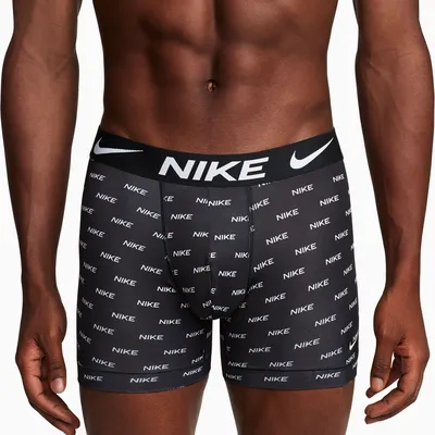 Nike Mens Boxer Brief 3 Pack - Grey/Black/Black