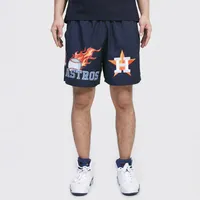 Pro Standard Astros Chrome Woven Shorts - Men's