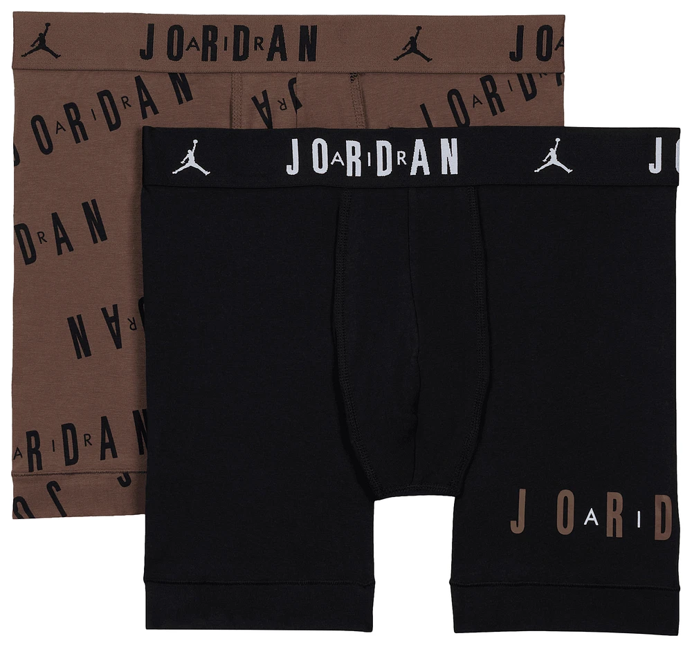 Jordan Flight Cotton Essential 2 Pack Boxer Briefs  - Men's