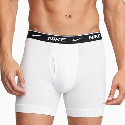 Nike Mens Nike Boxer Brief 3 Pack - Mens White/Grey/Black Size L