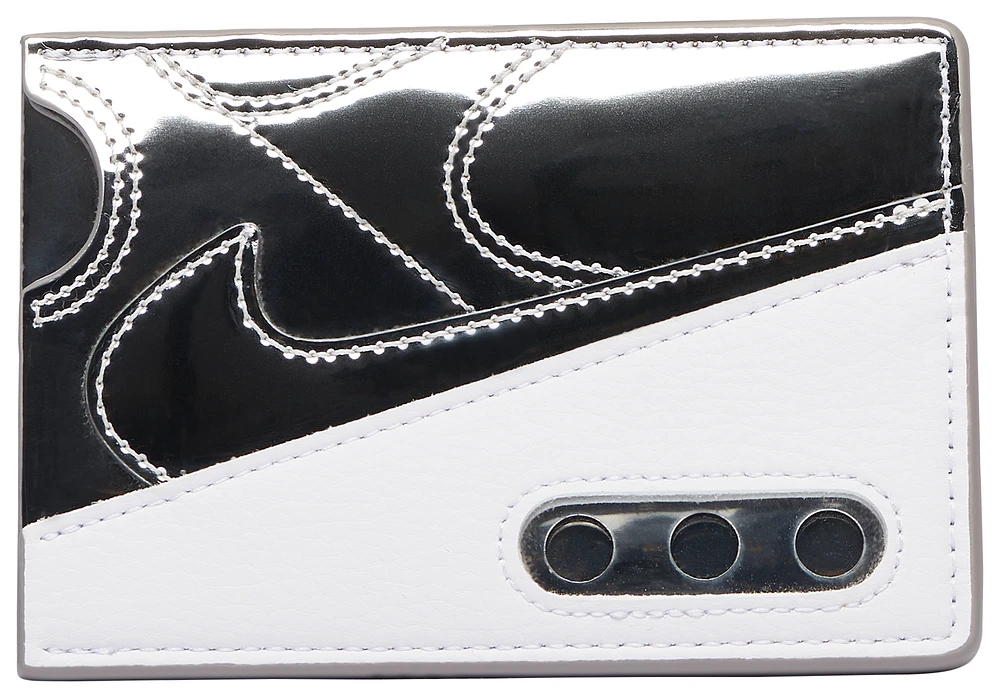 Nike Womens Nike Air Max 90 Card Wallet - Womens White/Metallic Silver/Chrome Metallic