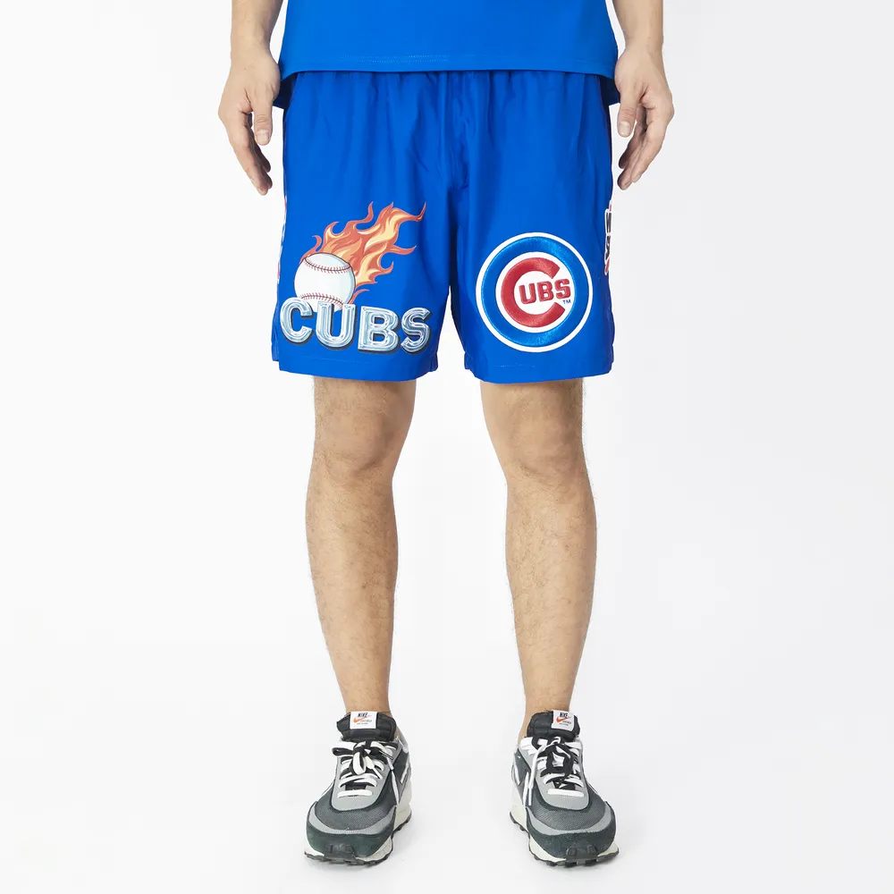 Pro Standard Mens Pro Standard Cubs Chrome Woven Shorts - Mens Blue/Blue Size L