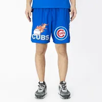 Pro Standard Mens Pro Standard Cubs Chrome Woven Shorts - Mens Blue/Blue Size L