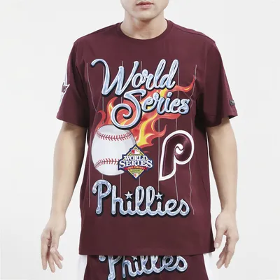 Men's Pro Standard Gray Philadelphia Phillies Team Logo T-Shirt