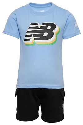 New Balance Ensemble avec t-shirt logo 3D et short cargo - Garçons, maternelle