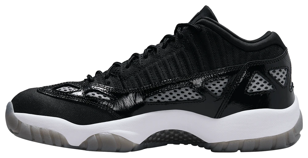 Jordan Mens Retro 11 Low IE - Basketball Shoes Black/White