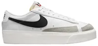 Nike Womens Blazer Low Platform - Shoes White/Black