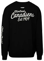 Pro Standard Mens Montreal Canadiens NHL Script Crew - Black/White