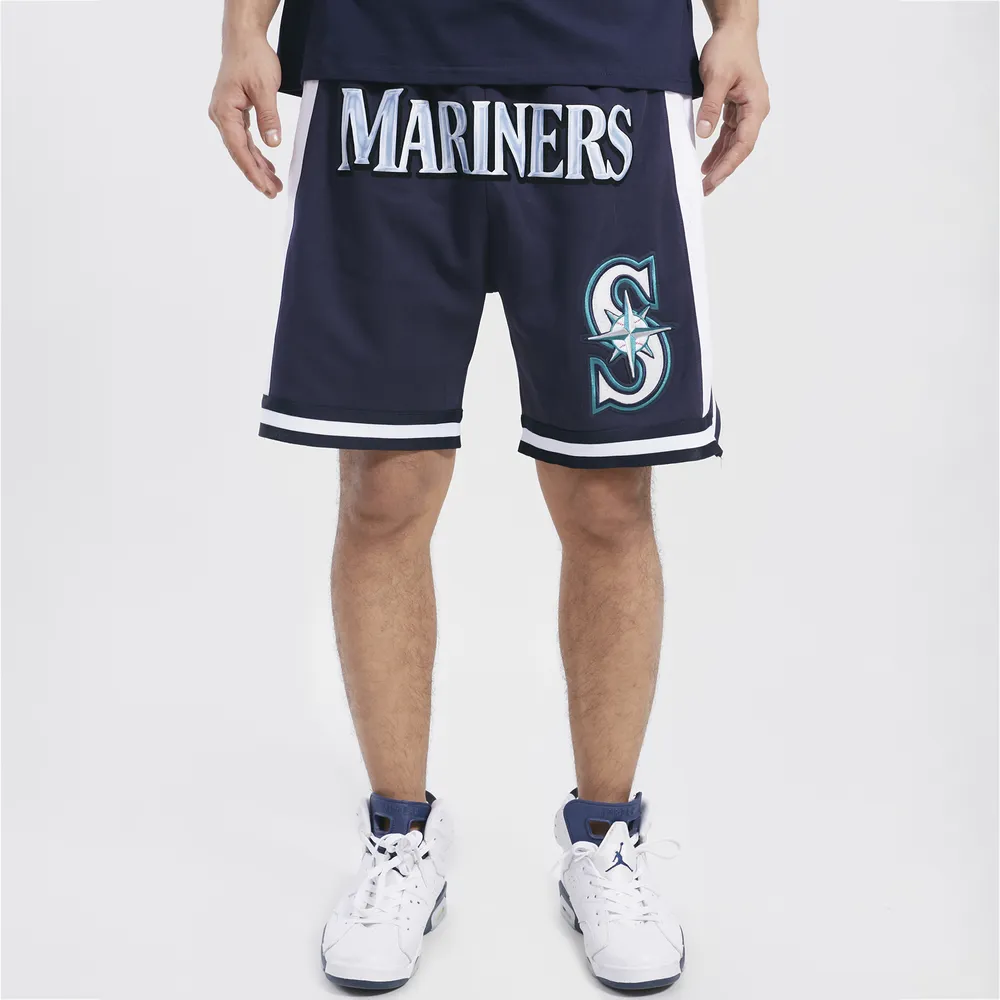 Pro Standard Mariners Chrome Fleece Shorts - Men's