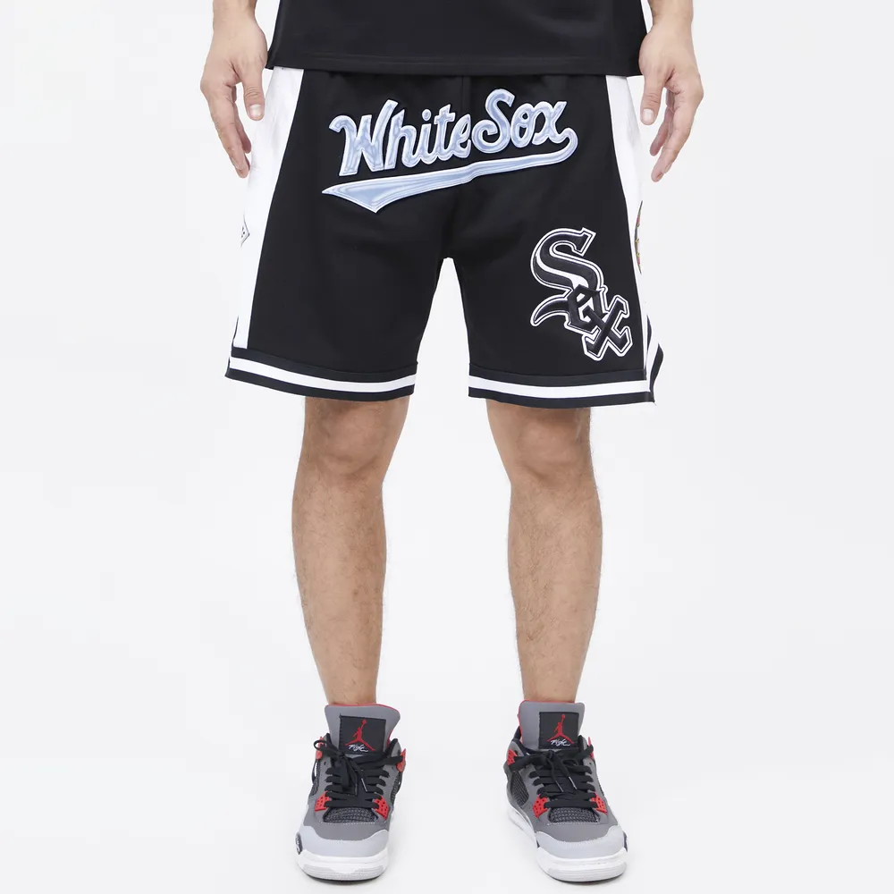 Pro Standard White Sox Chrome Fleece Shorts - Men's