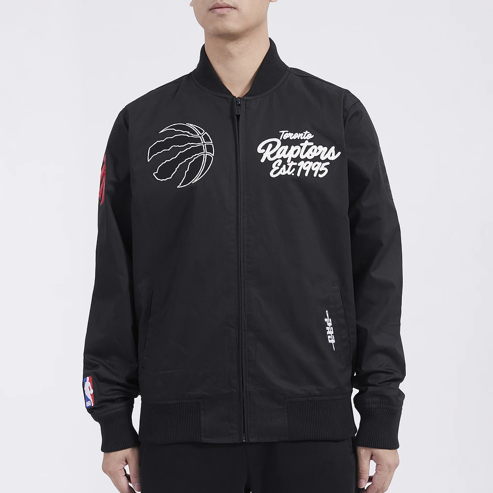 Toronto Raptors Pro Standard NBA Raptor Twill Jacket - Mens Black/Red