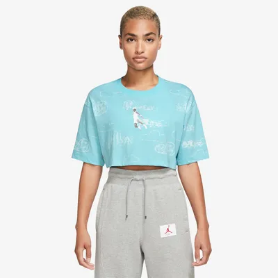 Jordan Short Sleeve SPR Crop T-Shirt  - Women's