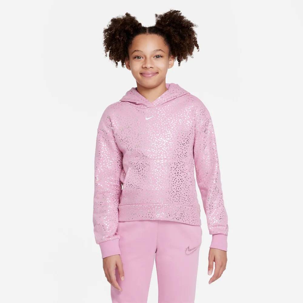 Nike AOP Fleece Hoodie  - Girls' Grade School