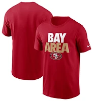 Nike Mens Nike 49ers Local T-Shirt - Mens Scarlet/Scarlet Size S