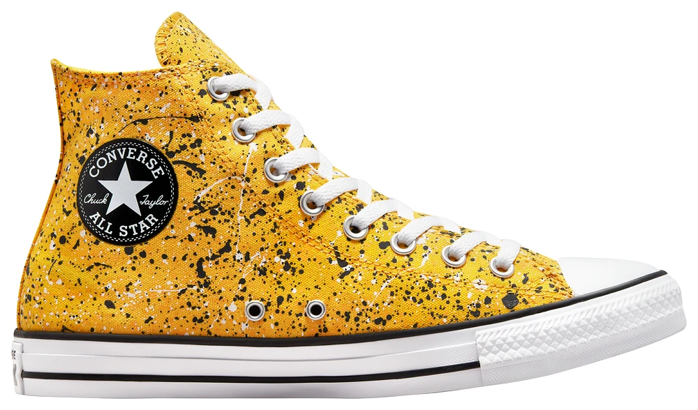 Converse Boys Converse Archive Print Hi - Boys' Grade School Basketball Shoes White/Black/Yellow Size 05.0