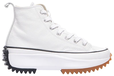 Converse Womens Run Star Hike Platform Foundational Leather - Shoes White/Black/Beige