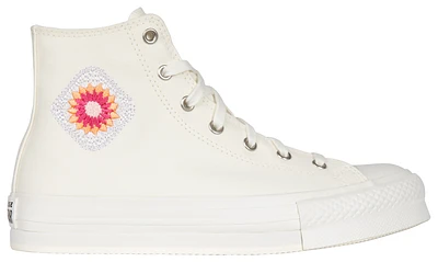 Converse Girls Chuck Taylor Hi Eva Lift - Girls' Grade School Shoes Multi/Beige/White