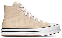 Converse Girls Chuck Taylor All Star EVA Lift Hi - Girls' Grade School Basketball Shoes Tan/White