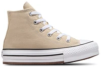 Converse Girls Chuck Taylor All Star EVA Lift Hi - Girls' Preschool Shoes White/Tan