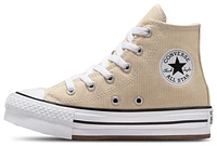 Converse Girls Chuck Taylor All Star EVA Lift Hi - Girls' Preschool Shoes White/Tan