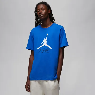 Jordan Mens Jumpman Flight HBR T-Shirt - Game Royal/White