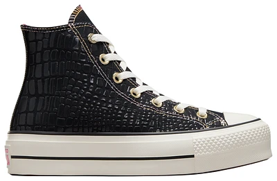 Converse Womens Glazed Chrome Chuck Taylor All Star Lift - Shoes Black/Astral Pink/Peach Beam