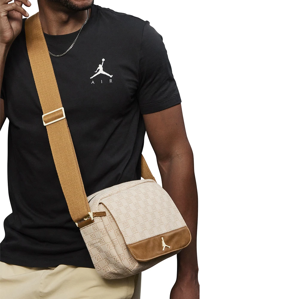 Jordan Mens Jordan Monogram Mini Messenger - Mens Coconut Milk Size One Size