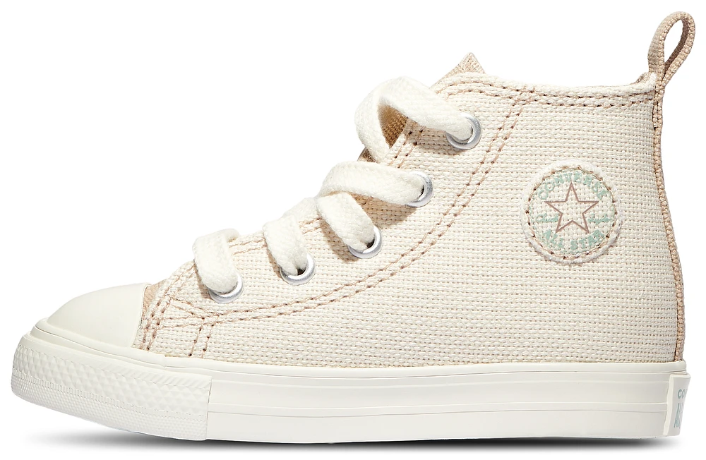 Converse Girls Chuck Taylor All Star Hi - Girls' Toddler Basketball Shoes White/Egret/Nutty Granola