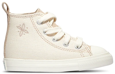 Converse Girls Chuck Taylor All Star Hi - Girls' Toddler Basketball Shoes White/Nutty Granola/Egret