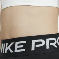 Nike Girls Pro Tights - Girls' Grade School White/Black