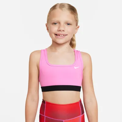 Nike Girls Swoosh Bra - Girls' Grade School Pink/Pink