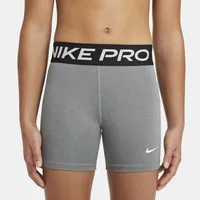 Nike Girls Pro 3" Shorts - Girls' Grade School