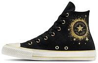 Converse Girls Chuck Taylor All Star Hi - Girls' Grade School Basketball Shoes Black/White/Gold