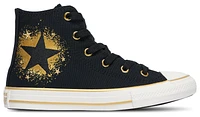 Converse Girls Chuck Taylor All Star Hi - Girls' Grade School Shoes Black/White/Gold