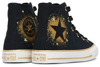 Converse Girls Chuck Taylor All Star Hi - Girls' Grade School Shoes Black/White/Gold