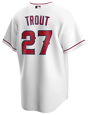Nike Mens Mike Trout Angels Replica Player Jersey - White/White