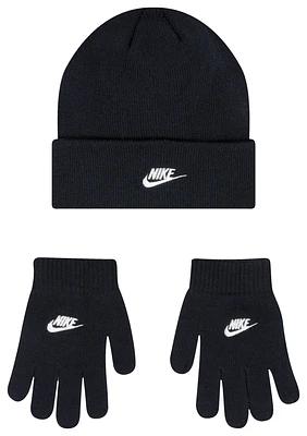 Nike Boys Nike Lurex Futura Beanie Glove Set